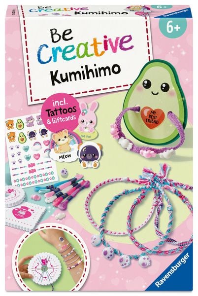 BeCreative Midi - Freundschaftsbändchen Kumihimo & Tattoos Kawaii