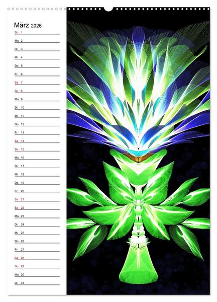 Produktbild: Textile Gewebekunst (Wandkalender 2026 DIN A2 hoch), CALVENDO Monatskalender