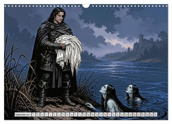 Produktbild: Die Nibelungen: Glanz und Verderben (Wandkalender 2027 DIN A3 quer), CALVENDO Monatskalender