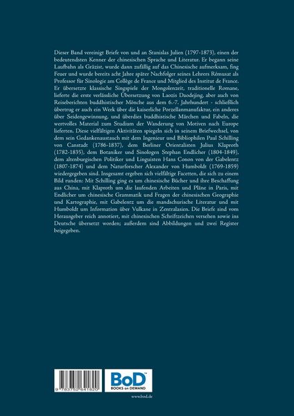 Produktbild: Stanislas Julien - Wissenschaftliche Korrespondenz &uuml;ber China mit Schilling von Canstadt, Klaproth, Endlicher, Gabelentz, und A. von Humboldt