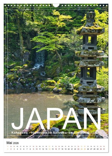 Produktbild: Japan PosterArt 2024 (Wandkalender 2026 DIN A3 hoch), CALVENDO Monatskalender