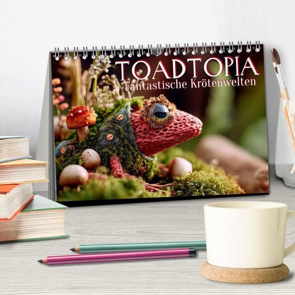 Produktbild: Toadtopia. Fantastische Kr&ouml;tenwelten (Tischkalender 2026 DIN A5 quer), CALVENDO Monatskalender
