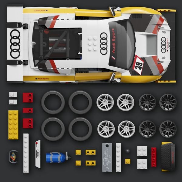 Produktbild: Mattel Brick Shop Hot Wheels Elite Audi