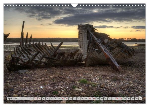 Produktbild: Cimeti&egrave;re de Bateaux de Rostellec (Wandkalender 2027 DIN A3 quer), CALVENDO Monatskalender