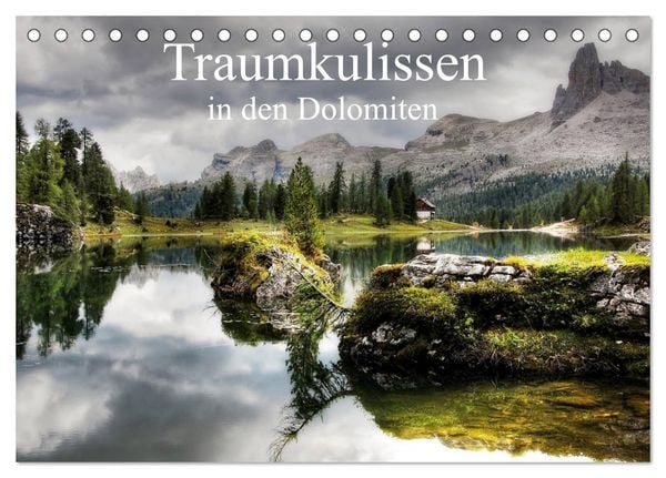 Produktbild: Traumkulissen in den Dolomiten (Tischkalender 2026 DIN A5 quer), CALVENDO Monatskalender