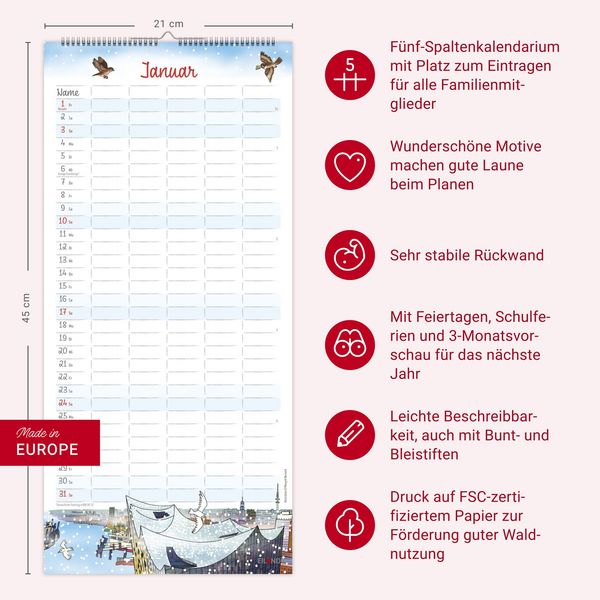 Produktbild: Der Hamburger Familienplaner 2027 - Margret Bernard