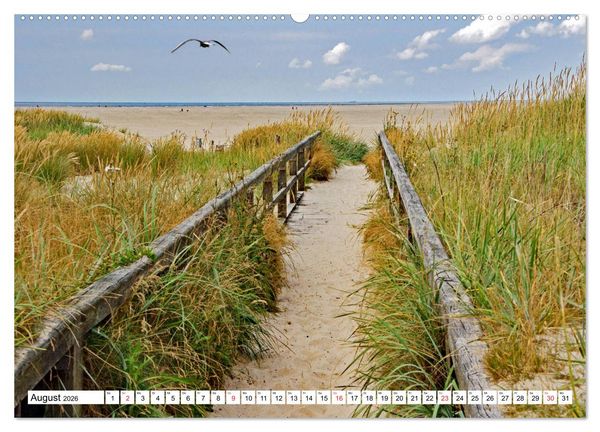 Produktbild: Die Nordsee zwischen Stade und Pellworm (hochwertiger Premium Wandkalender 2026 DIN A2 quer), Kunstdruck in Hochglanz