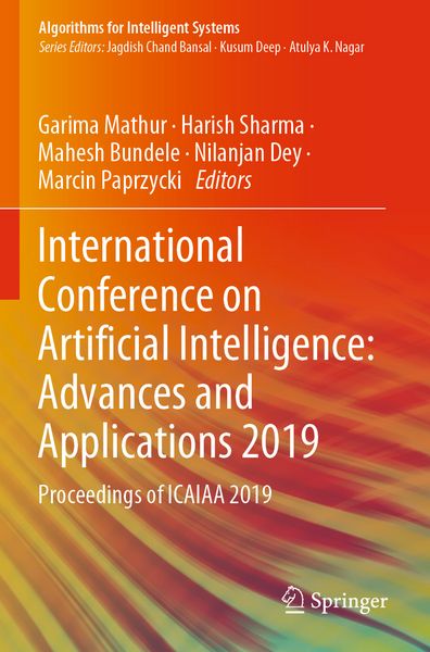 Produktbild: International Conference on Artificial Intelligence: Advances and Applications 2019