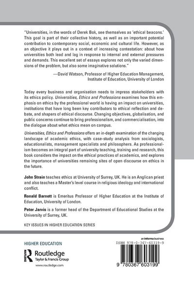 Produktbild: Universities, Ethics and Professions