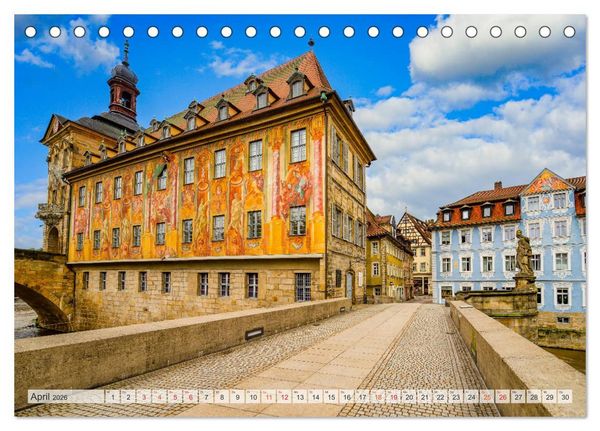 Produktbild: Bamberg Impressionen (Tischkalender 2026 DIN A5 quer), CALVENDO Monatskalender