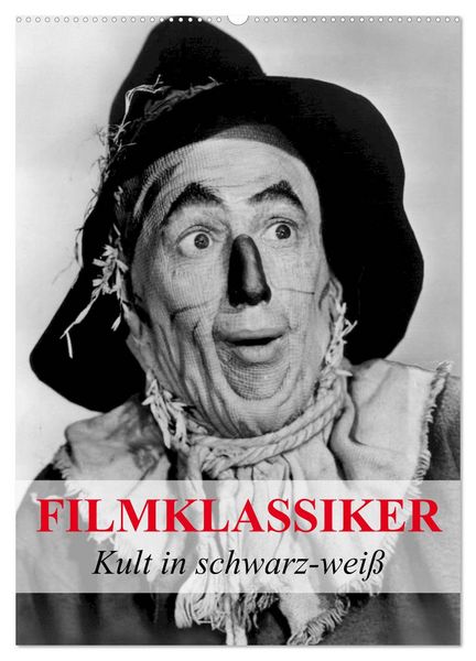 Produktbild: Filmklassiker - Kult in schwarz-wei&szlig; (Wandkalender 2026 DIN A2 hoch), CALVENDO Monatskalender