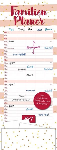 Produktbild: Familienplaner mit Tasche 2027