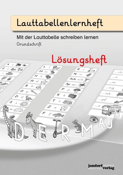 Produktbild: Lauttabellenlernheft (Grundschrift) (L&ouml;sungsheft)