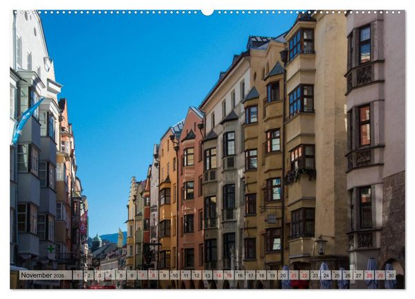 Produktbild: Innsbruck - Die Stadt im Herzen der Alpen (Wandkalender 2026 DIN A2 quer), CALVENDO Monatskalender
