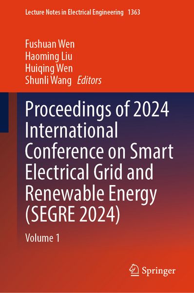 Produktbild: Proceedings of 2024 International Conference on Smart Electrical Grid and Renewable Energy (SEGRE 2024)