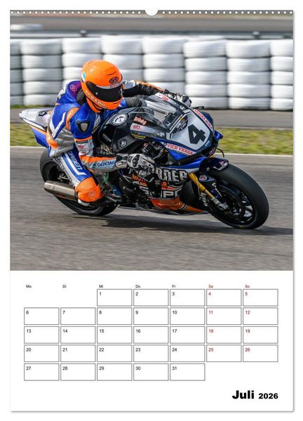 Produktbild: SuperBikes (Wandkalender 2026 DIN A2 hoch), CALVENDO Monatskalender