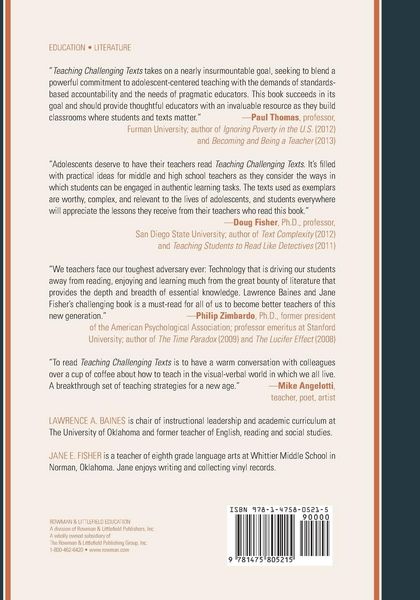 Produktbild: Teaching Challenging Texts