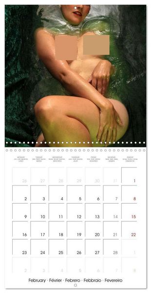 Produktbild: Eau Nue (Calendrier mural carr&eacute; 2026 30x30 cm) Calendrier double avec une page pour vos prises de notes