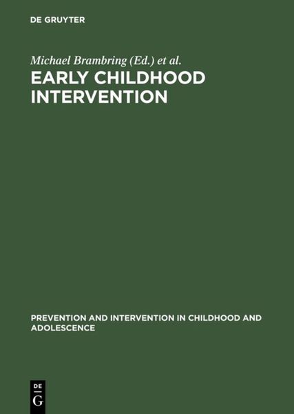 Produktbild: Early Childhood Intervention