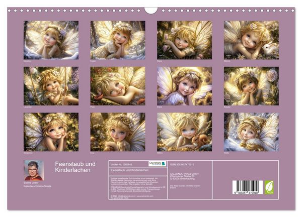 Produktbild: Feenstaub und Kinderlachen (Wandkalender 2026 DIN A3 quer), CALVENDO Monatskalender