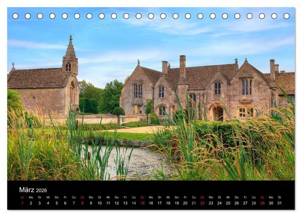 Produktbild: Englische Herrenh&auml;user (Tischkalender 2026 DIN A5 quer), CALVENDO Monatskalender