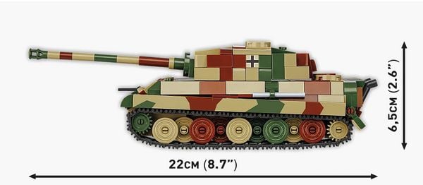 Produktbild: COBI Historial Collection 2732 - Pz.Kpfw. VI B TIGER II Königstiger, WWII, Bausatz 1:48, 500 Klemmbausteine