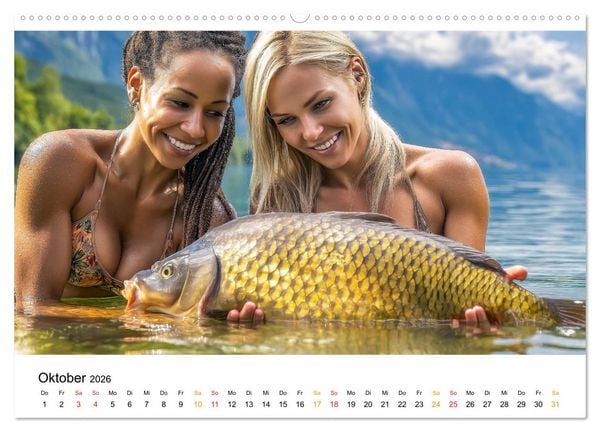 Produktbild: Hei&szlig; auf Karpfen (Wandkalender 2026 DIN A2 quer), CALVENDO Monatskalender