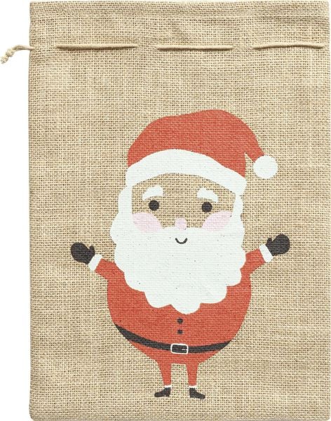 Folia Jutesack 25x35cm natur für Nikolaus und Weihnachten