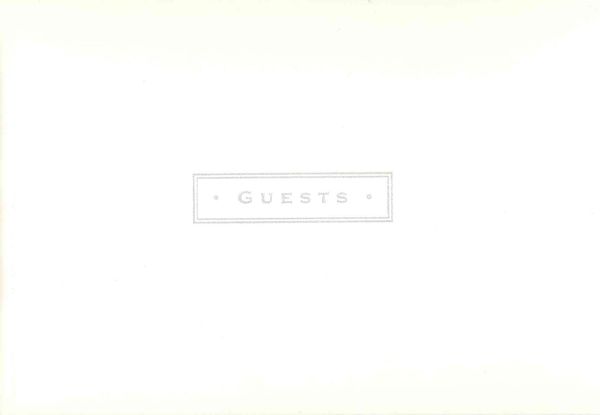 Produktbild: White Leather Guest Book
