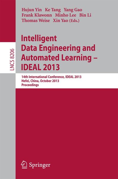 Produktbild: Intelligent Data Engineering and Automated Learning -- IDEAL 2013