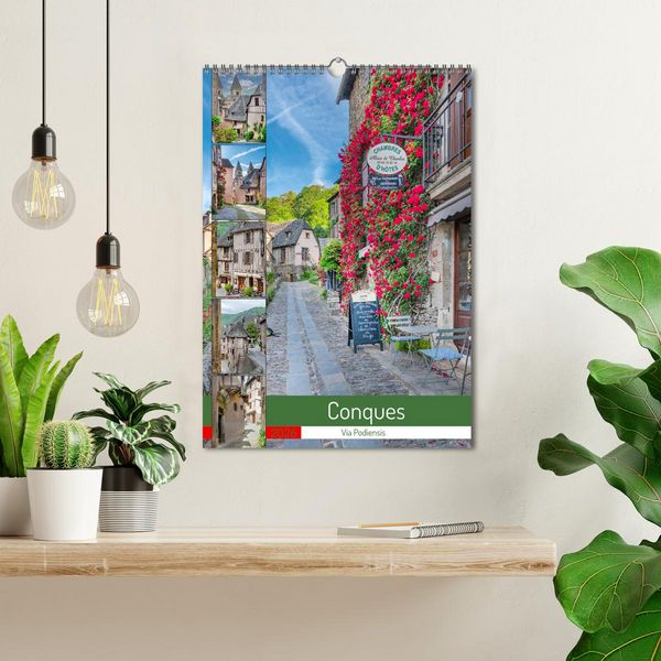 Produktbild: Conques - Via Podiensis (Wandkalender 2026 DIN A3 hoch), CALVENDO Monatskalender