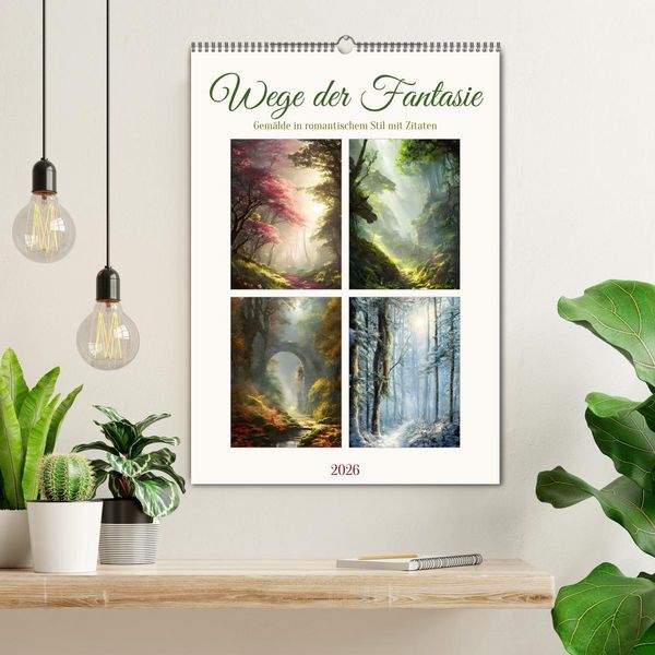 Produktbild: Wege der Fantasie (Wandkalender 2026 DIN A2 hoch), CALVENDO Monatskalender