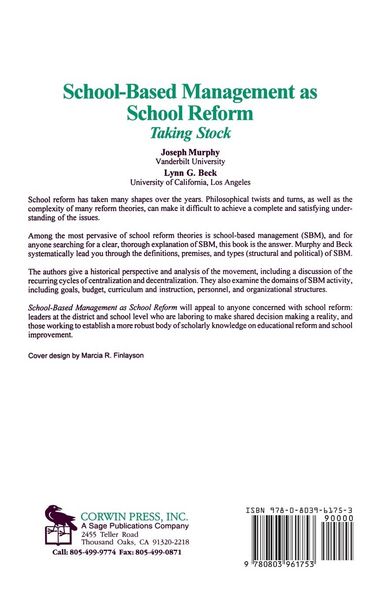 Produktbild: School-Based Management as School Reform