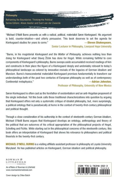Produktbild: Kierkegaard and the Matter of Philosophy