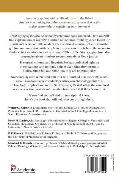 Produktbild: Hard Sayings of the Bible