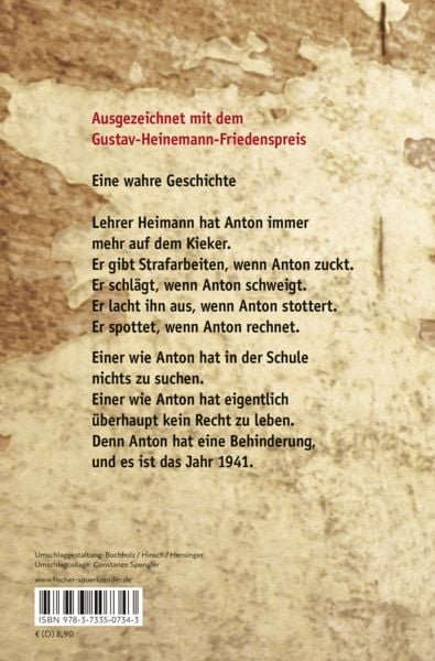 Produktbild: Anton oder Die Zeit des unwerten Lebens