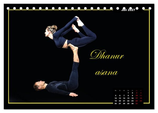 Produktbild: Yoga - Asana (Tischkalender 2027 DIN A5 quer), CALVENDO Monatskalender