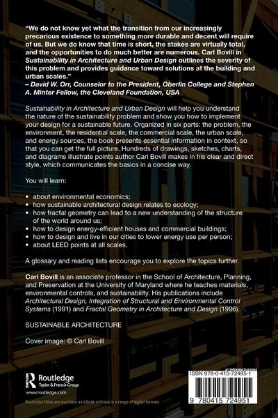 Produktbild: Sustainability in Architecture and Urban Design