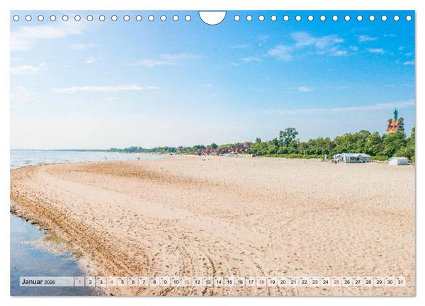 Produktbild: Polnische Dreistadt - Danzig, Gdingen und Seebad Sopot (Wandkalender 2026 DIN A4 quer), CALVENDO Monatskalender