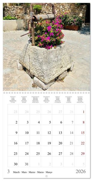 Produktbild: Sardegna - landscapes, sea and food from Sardinia (Wall Calendar 2026 12 &times; 12 Inch) CALVENDO 12 Month Wall Calendar