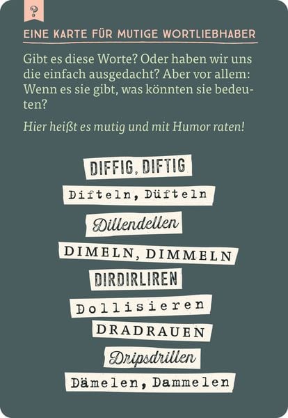 Produktbild: Das gro&szlig;e Quiz der vergessenen W&ouml;rter