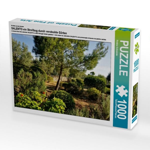 Produktbild: CALVENDO Puzzle Ein Motiv aus dem Kalender SALENTO ein Streifzug durch versteckte G&auml;rten | 1000 Teile Lege-Gr&ouml;&szlig;e 64x48cm Foto-Puzzle f&uuml;r gl&uuml;ckliche Stunden