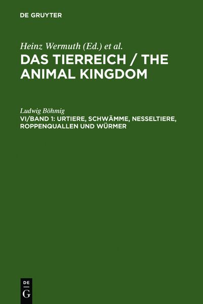Produktbild: Urtiere, Schw&auml;mme, Nesseltiere, Roppenquallen und W&uuml;rmer