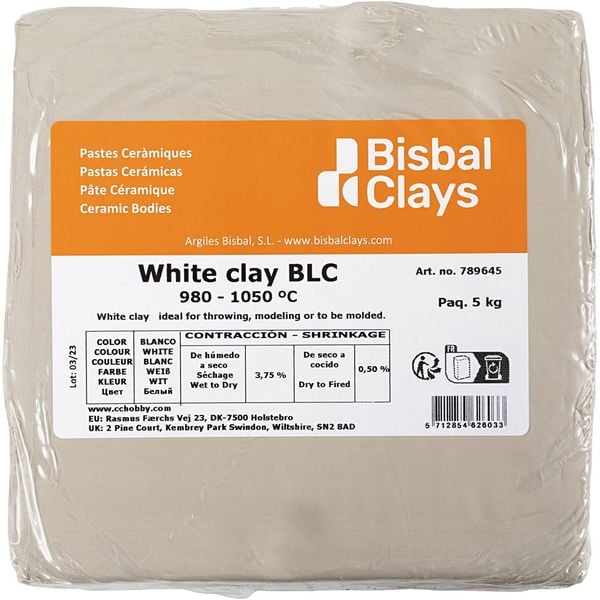 Produktbild: Creativ Company Tonmasse 5 kg, ofenh&auml;rtend 980-1050 Grad