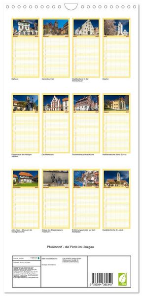 Produktbild: Familienplaner 2027 - Pfullendorf - die Perle im Linzgau mit 5 Spalten (Wandkalender, 21 x 45 cm) CALVENDO