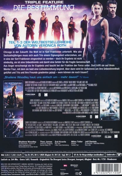 Produktbild: Die Bestimmung - Triple Feature [3 DVDs]