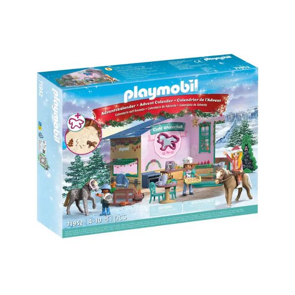 PLAYMOBIL 71952 Adventskalender: Weihnachtsbacken im Reitercafé