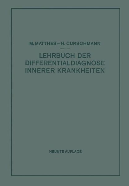 Produktbild: Lehrbuch der Differentialdiagnose innerer Krankheiten