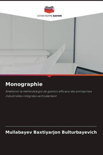 Produktbild: Monographie