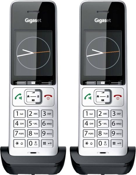 Gigaset COMFORT 500HX duo DECT Mobilteil Schwarz/Silber